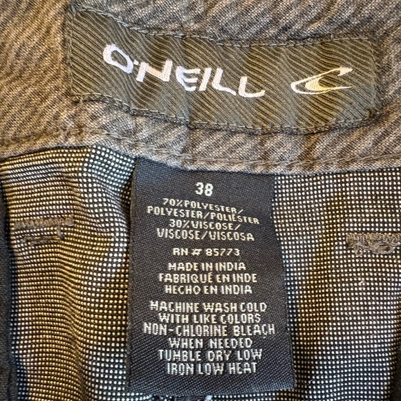 O’Neill Men’s Chino Shorts – Size 38 Textured Gray - Picture 6 of 6